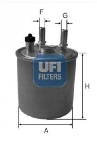 UFI 24.073.00  Mazot Filtresi Kangoo 08- Laguna III 1.5 DCI 3.0 DCI Su Sensör Yuvalı ürün görseli 1