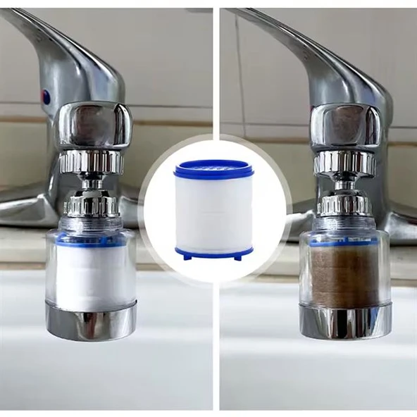 Sunup SN-27145 Oynar Başlıklı Kireç Önleyici 5 Filtreli Su Tasarruflu Musluk Başlığı - 5