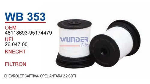 Wunder WB353 Mazot Filtresi Chevrolet Captiva - Opel Antara 2,2 Cdti ürün görseli 1