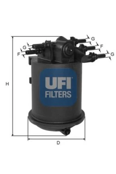 UFI 24.086.00  Yakıt Filtresi ürün görseli 1
