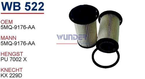 Wunder WB522 Mazot Filtresi Focus II 1.8 TDCI, Focuc C-Max , Mondeo IV 1.8 TDCI ürün görseli 1