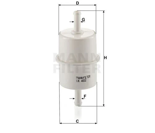 Mann WK4002 YAKIT FİLTRESİ IVECO DAILY III 99-06 35-15 TURBO 146H ürün görseli 1