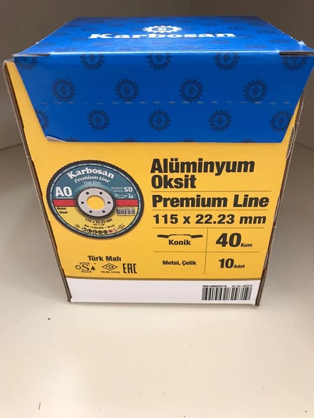 Karbosan 982970 Flap Disk Konik Ao Kırmızı 115X22 40 Kum 10 Adet - 2