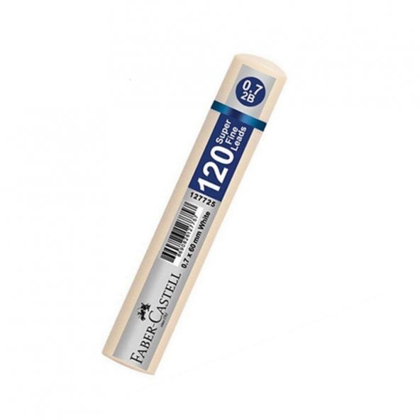 0.7 Kalem Ucu Min Faber Grip 2B 120 li 0,7 Uç Beyaz Tüp 1 Paket
