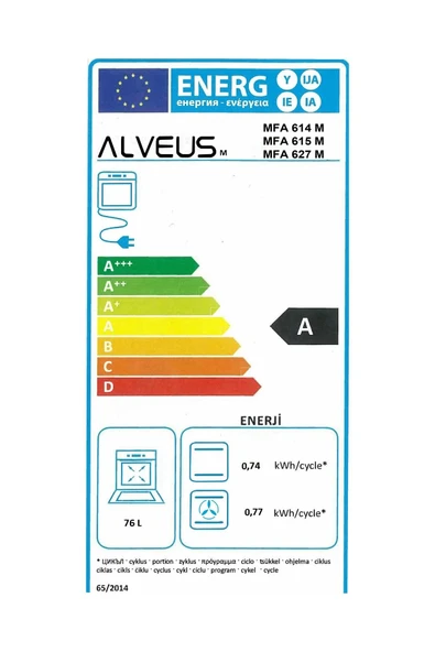 Alveus MFA 627 Gri Ankastre Fırın - 5