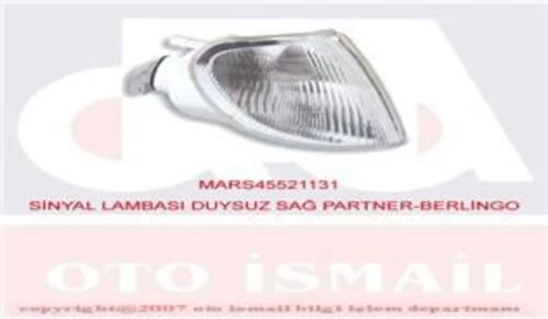 Mars 521131  SİNYAL LAMBASI SAĞ PARTNER 96- / BERLINGO 96- DUYSUZ