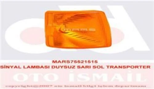 Mars 521515  Sinyal Lambası Sol Transporter T4 95- Duysuz Sarı