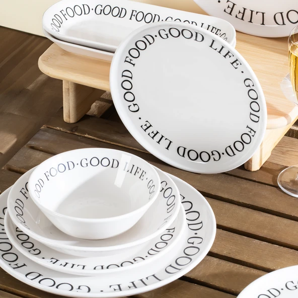 Perotti Good Stoneware Yemek Takımı 27 Parça 6 Kişilik Yemek Seti - 3