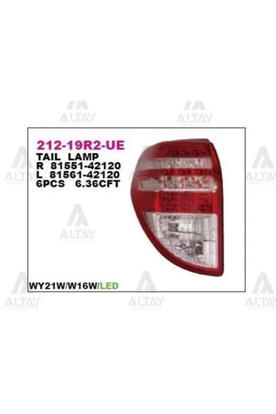 DEPO 21219R2RUE 212-19r2r-ue Stop Lambası Sağ- Toyota Rav4 08-09 ürün görseli