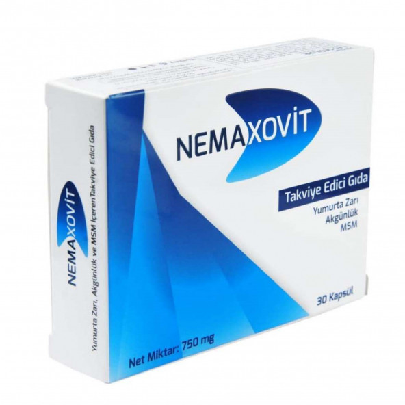 Nemaxovit Yumurta Zarlı Takviye Edici Gıda (750mg, 30 Tablet)