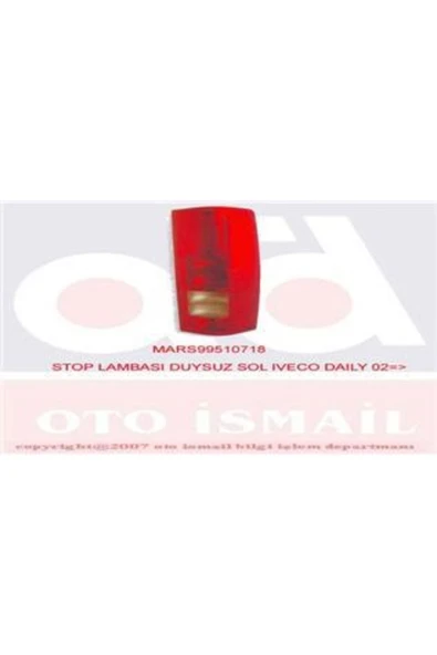 Mars 510718 Stop Lambası Duysuz Sol Iveco Daıly 02 Marka : - - 1
