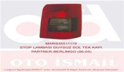 Mars 511119  STOP LAMBASI SOL PARTNER 96- / BERLINGO 96- DUYSUZ TE ürün görseli