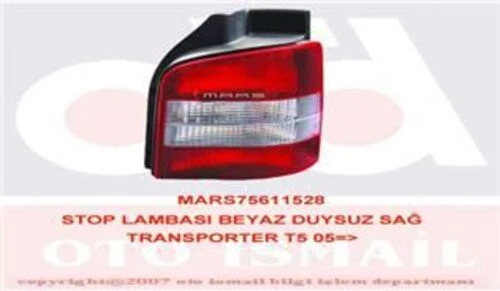 Mars 611528 Stop Lambasi Sag Transporter T5 03- Duysuz Kirmizi Beyaz 517608447 ürün görseli