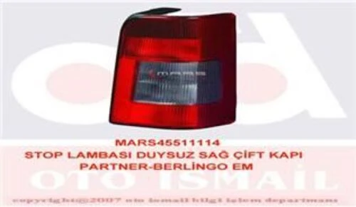 Mars 511114  STOP LAMBASI SAĞ PARTNER 96- / BERLINGO 96- DUYSUZ ÇI ürün görseli