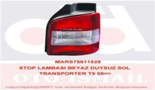 Mars 611529  Stop Lambasi Sol Transporter T5 03- Duysuz Kirmizi Be 517608014 ürün görseli