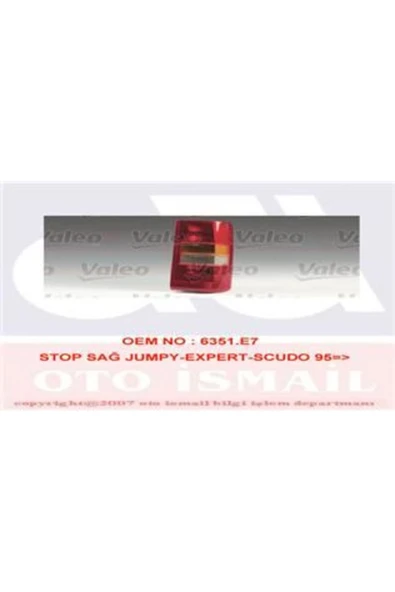 Valeo 085781  Stop Lambası Sağ Scudo 95- ürün görseli 1