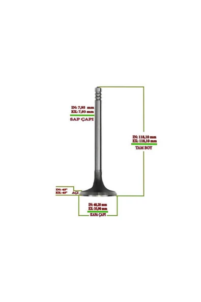 Supar 103213108 SUBAP INEX STD TAKIM ISUZU NKR TFR DMAX 4JA1-T SPR-3401PSPR-3402P