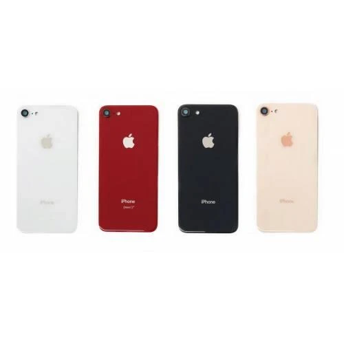 Apple iPhone 8 Arka Pil Batarya Kapak Cam Kamera Lensli - 2