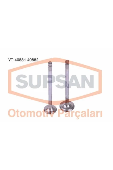 Supsan VT Vt-40881-40882 Takım Subap 16v Fiesta Iv 1.25l Ztec