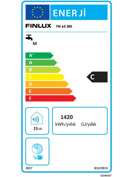 Finlux FN 65 MK 2000 W 65 lt Termosifon - 2