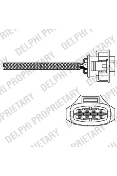 Delphi ES20283 LAMBDA SENSORU ( OPEL CORSA C-SAAB 9-3 II ) ürün görseli 1