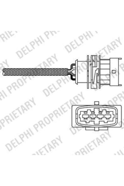 Delphi ES20292 LAMBDA - OKSIJEN SENSORU  (OPEL  CORSA B-ASTRA-VECTRA) ürün görseli