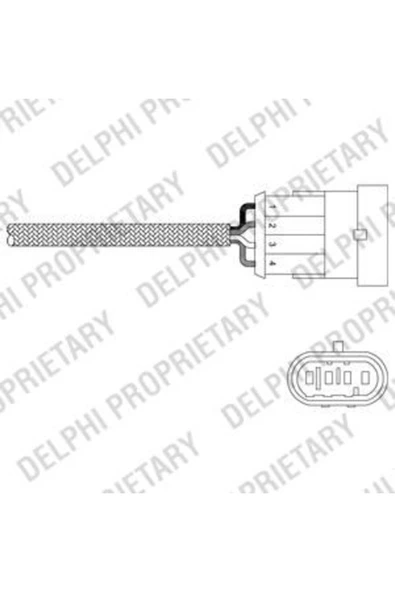 Delphi ES20302 LAMBDA - OKSIJEN SENSORU (FIAT  PALIO-ALBEA-DOBLO 1.216V) ürün görseli