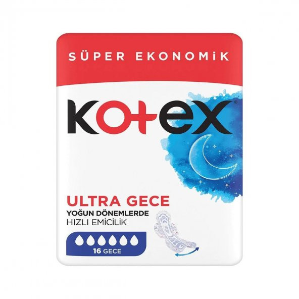Kotex Ultra Süper Ekonomik Gece 16 Lı