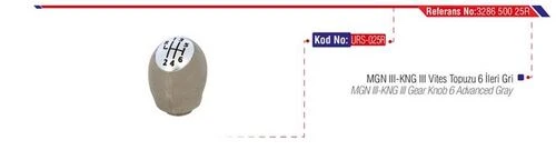 Urs 025R 0 Vites Topuzu Megane III Fluence Gri ürün görseli 1