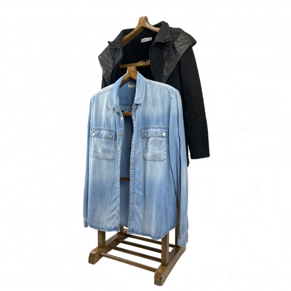 Melada Mobilya Gürgen Çift Tepeli Dilsiz Uşak Cilalı Ceviz Double - 5