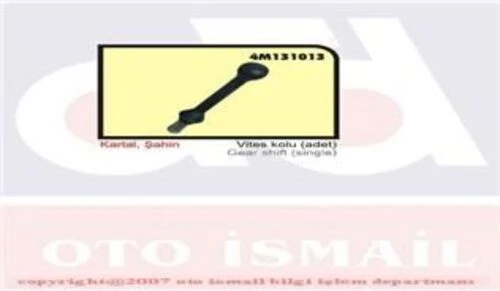 Özar 4M131013 OZAR  VİTES KOLU KARTAL SAHIN ürün görseli