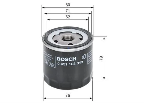 Bosch 0451103349  Yağ Filtresi 145 146 164 ürün görseli 1