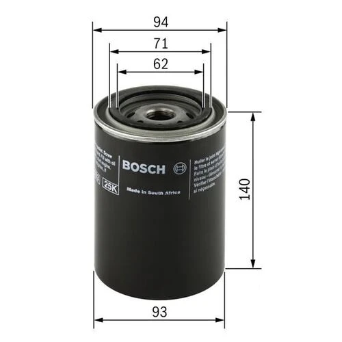 Bosch 0451103346  Yağ Filtresi Passat 96-00 / A4 95-01 A6 97-01 / Excel 89-94 1.9 TDI Afn Avg ürün görseli 1