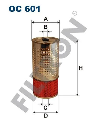 FTR OC601 FILTRON  Yağ Filtresi Mercedes W123/S123/C123 200 D 55Hp 07/76-02/79 ürün görseli 1