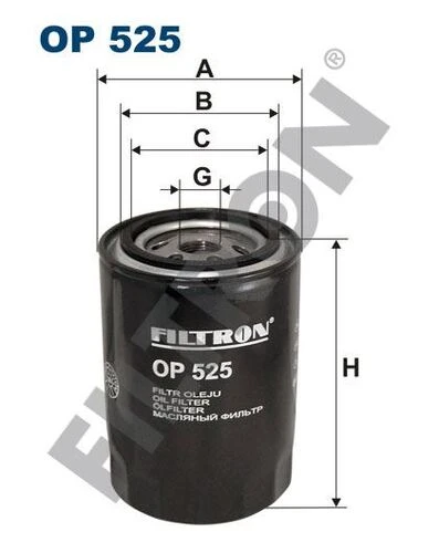 FTR OP525 FILTRON  YAĞ FİLTRESİ CADDY (95-04)- GOLF (83-99)- JETTA (80 ürün görseli 1