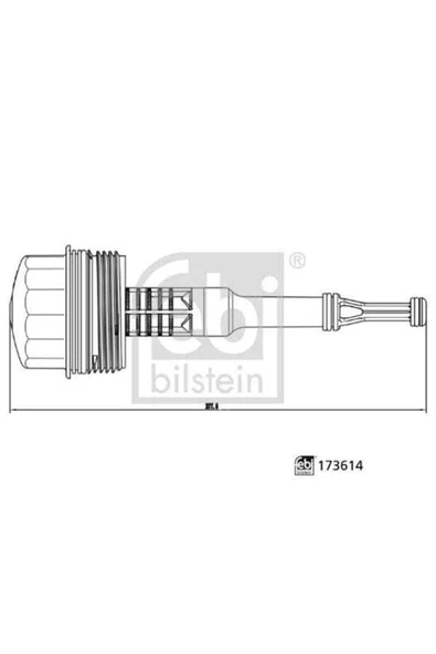 FEBI 173614  Mercedes Benz Om651 Yağ Filtre Kapağı 6511800138 ürün görseli 1