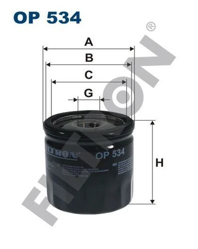 FTR OP534 FILTRON  Yağ Filtresi Chrysler Neon 2.0 133Hp 08/99-12/06 ürün görseli 1