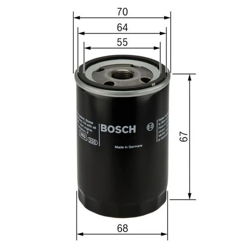 Bosch 0986452058  YAĞ FİLTRESİ AGILA 08- / AVEO KALOS / TICO / APPL ürün görseli 1