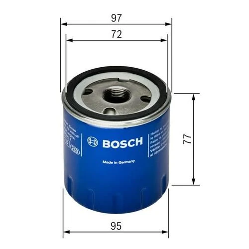 Bosch F026407024 Yağ Filtresi Ducato / Daily IV / Boxer / Jumper 06- 2.3 Jtd ürün görseli 1
