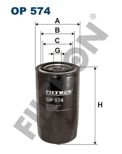 FTR OP574 FILTRON  YAĞ FİLTRESİ T4 (AAF-ACU-AEN-AEU) (90-03)  - LT28-3 ürün görseli 1