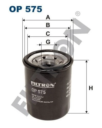 FTR OP575 FILTRON  Yağ Filtresi P4007-P4008-C4-Doblo-Albea-Palio-Brava-Bravo-Marea-Punto-Stilo ürün görseli 1