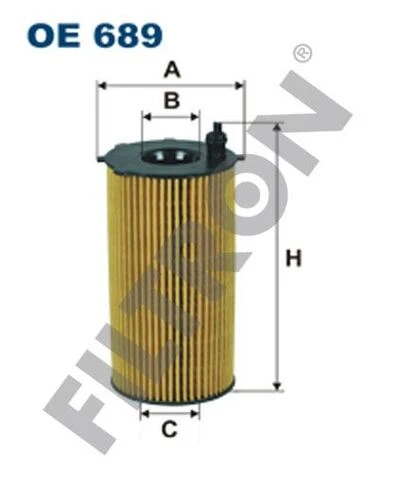 FTR OE689 YAĞ FİLTRESİ JEEP CHEROKEE 05- WRANGLER 07- 2.8 CRD ürün görseli 1