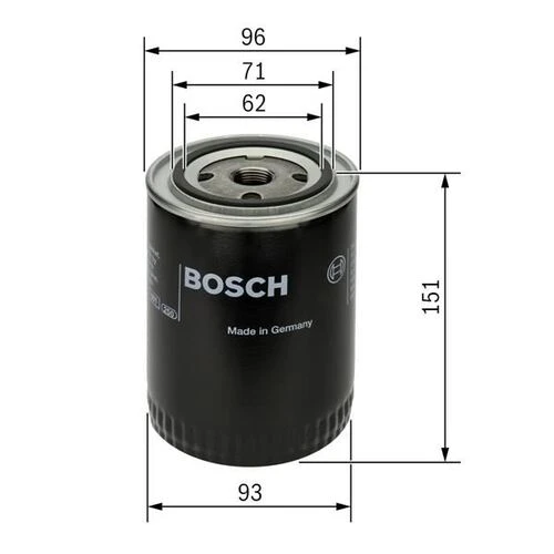 Bosch 0451203012  YAĞ FİLTRESİ PASSAT 96-00 / A4 95-01 A6 97-01 / E ürün görseli 1