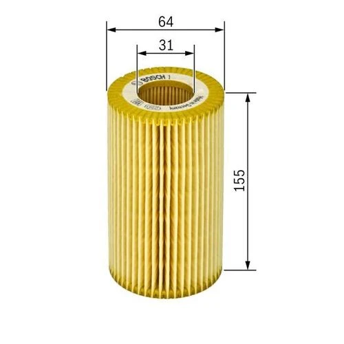 Bosch 1457429268  YAĞ FİLTRESİ TOUAREG 10- / A4 A5 A6 A8 Q5 08- Q7 ürün görseli 1