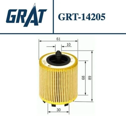 Grat 14205  Yağ Filtresi Opel Astra G Vectra B C 2.2 16V 2002-