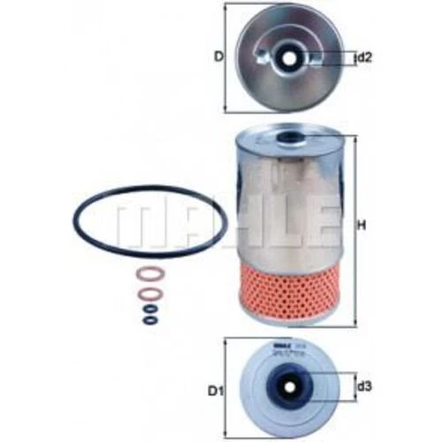 Mahle OX38D KNECHT  YAĞ FİLTRESİ MERCEDES C200 E200 190D ürün görseli 1