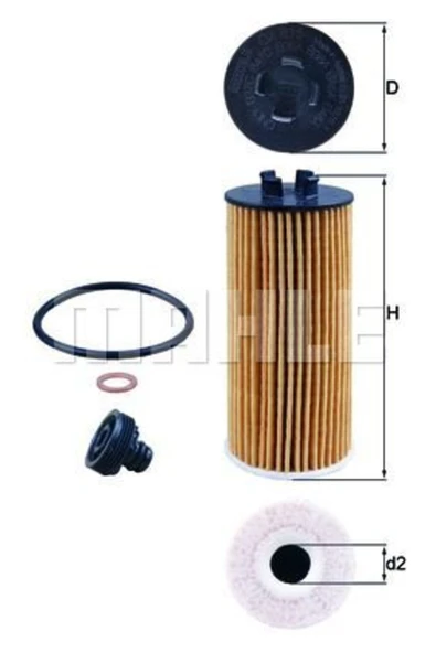 Mahle OX8151D Yag Fıltresı 14- 2-serı (f45-f46) X1 (f48)