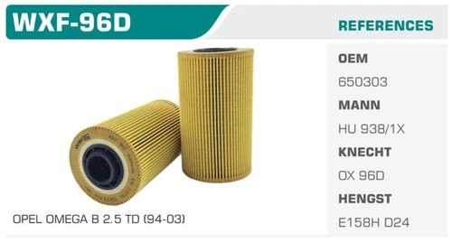 Winkel WXF -96D  YAĞ FİLTRESİ BMW 3 E36 BMW 5 E34 ECO MANN T ürün görseli 1