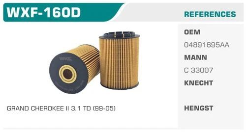 Winkel WXF -160D  YAĞ FİLTRESİ PASSAT SHARAN TOUAREG / A8 Q7 ürün görseli 1