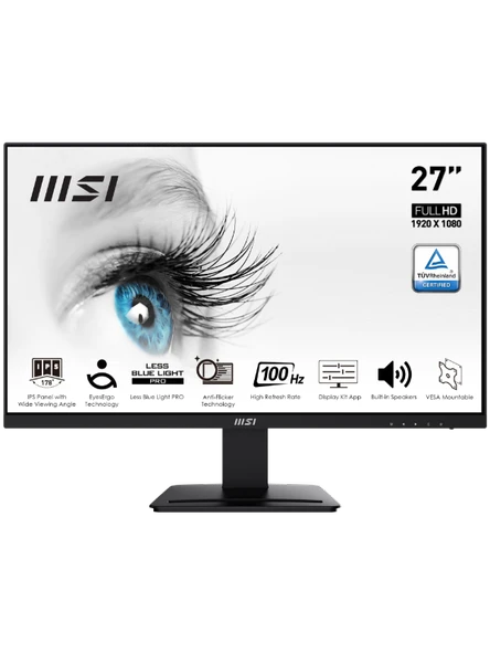 MSI PRO MP273A 27'' FHD FLAT IPS 100HZ 1MS FREESYNC MONITOR